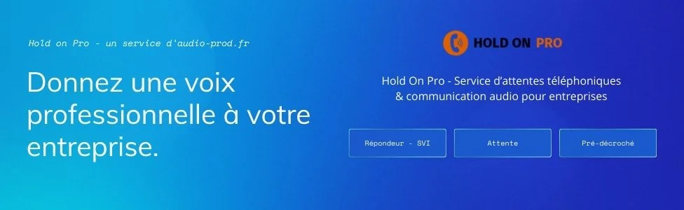 hold on pro service d’attentes téléphoniques pub