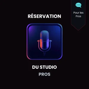 Réservation studio d'enregistrement pour professionnels